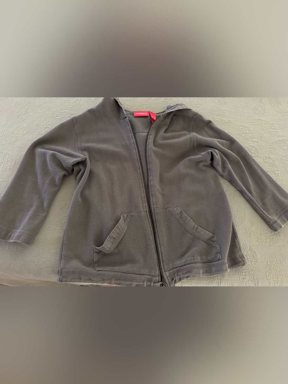 Vintage Liz Claiborne Kids Charcoal Hooded Jacket